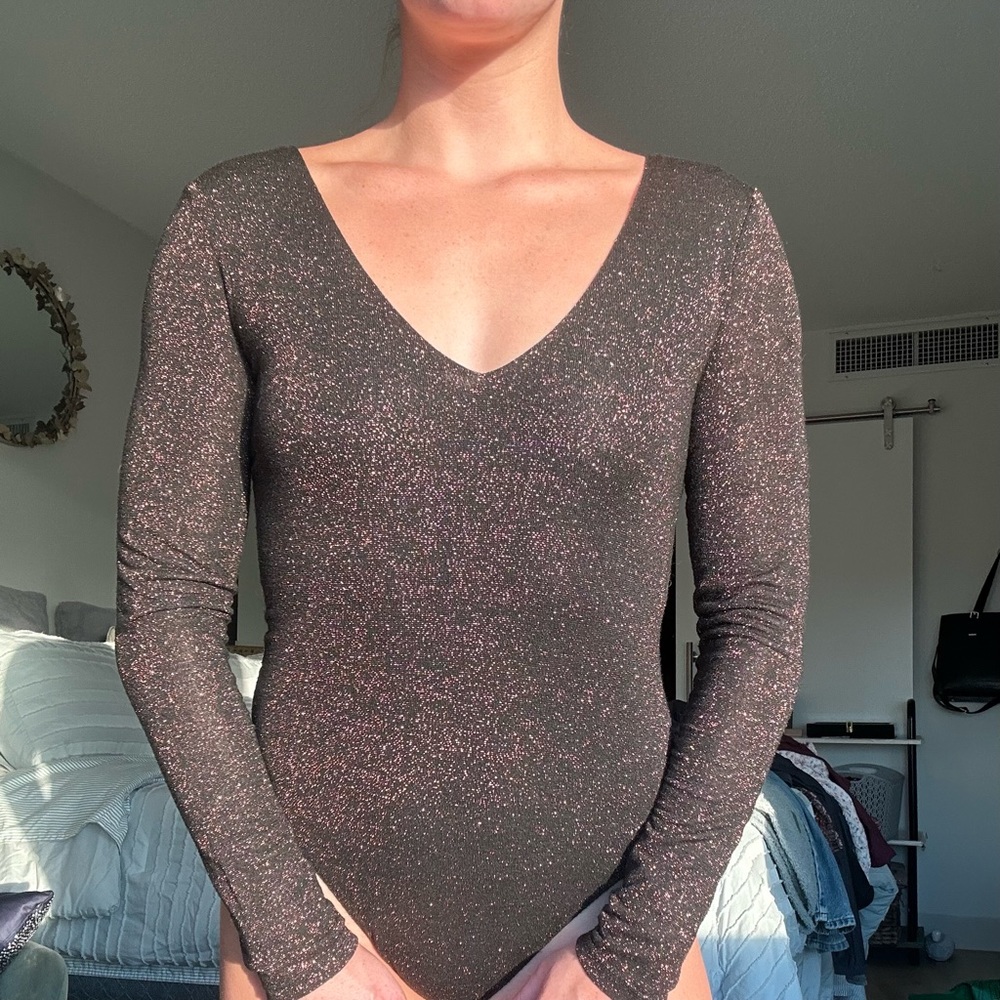 Glittery body suit